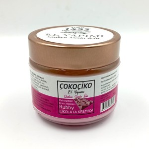ÇOKOÇİKO ÇİLEK AROMALI RUBBY ÇİKOLATA KREMASI 300 GR